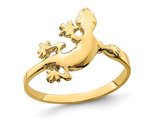 14K Yellow Gold Lizard Ring (size 7)